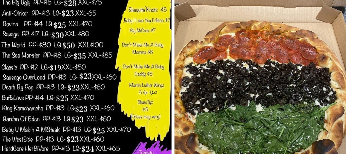 Can a brotha get a slice Menu